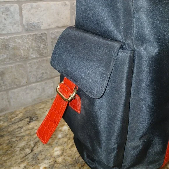 Ed Hardy Dragon Mermaid Tattoo Tote Bag • Red Croc Trim • Y2K Punk Streetwear - Picture 8 of 10